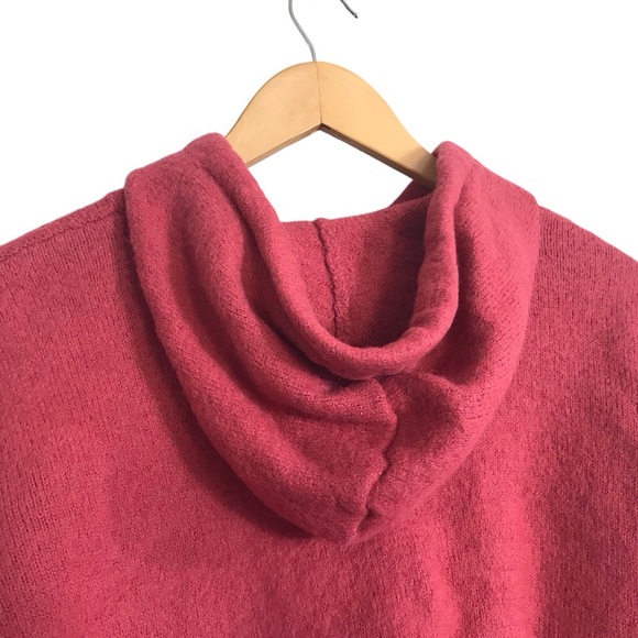 Nation LTD Small Berry Pink Jorjie Baby Alpaca Hooded Pullover Sweater Ultrasoft - Picture 4 of 9